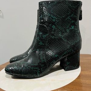 UO faux snakeskin ankle boots